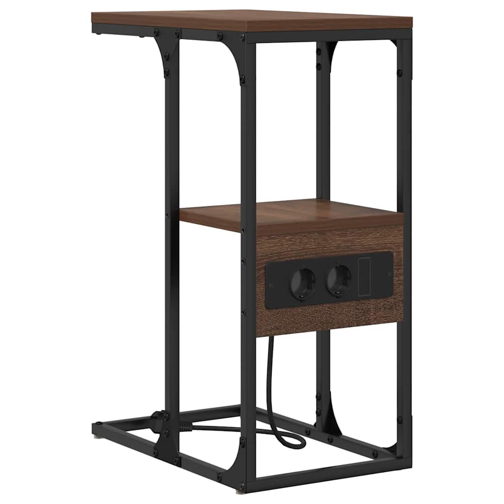 Nachttisch Braune Eiche 41,5 x 26 x 60,5 cm Holzwerkstoff