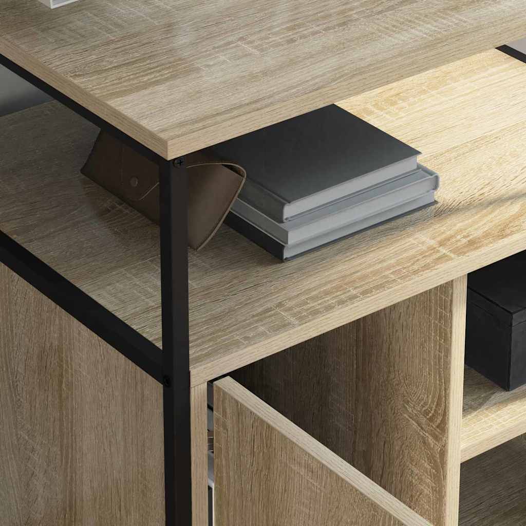 Schrank mit Ladestation Mit Rad Sonoma-Eiche 61 x 46 x 67 cm