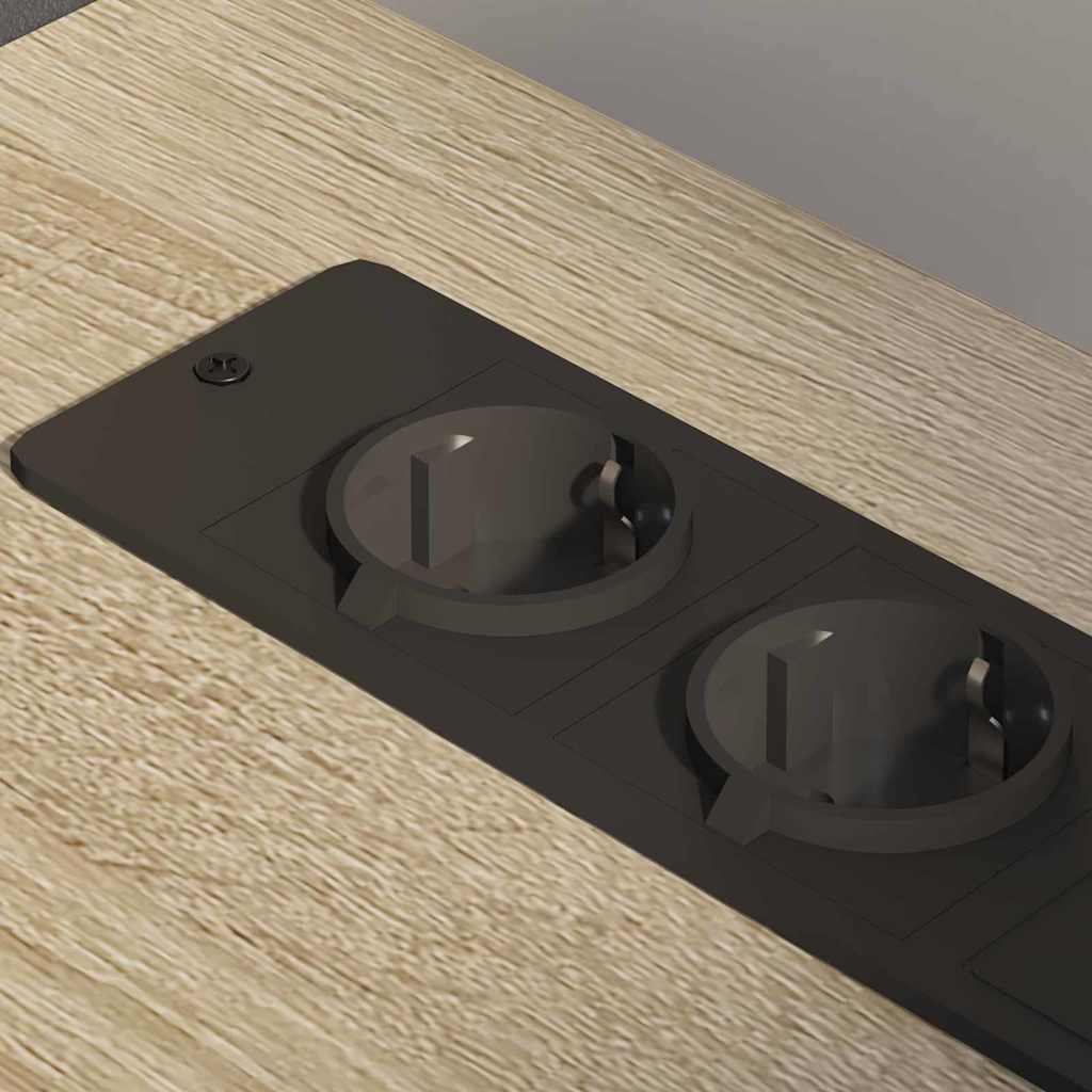 Schrank mit Ladestation Mit Rad Sonoma-Eiche 76 x 41 x 72 cm