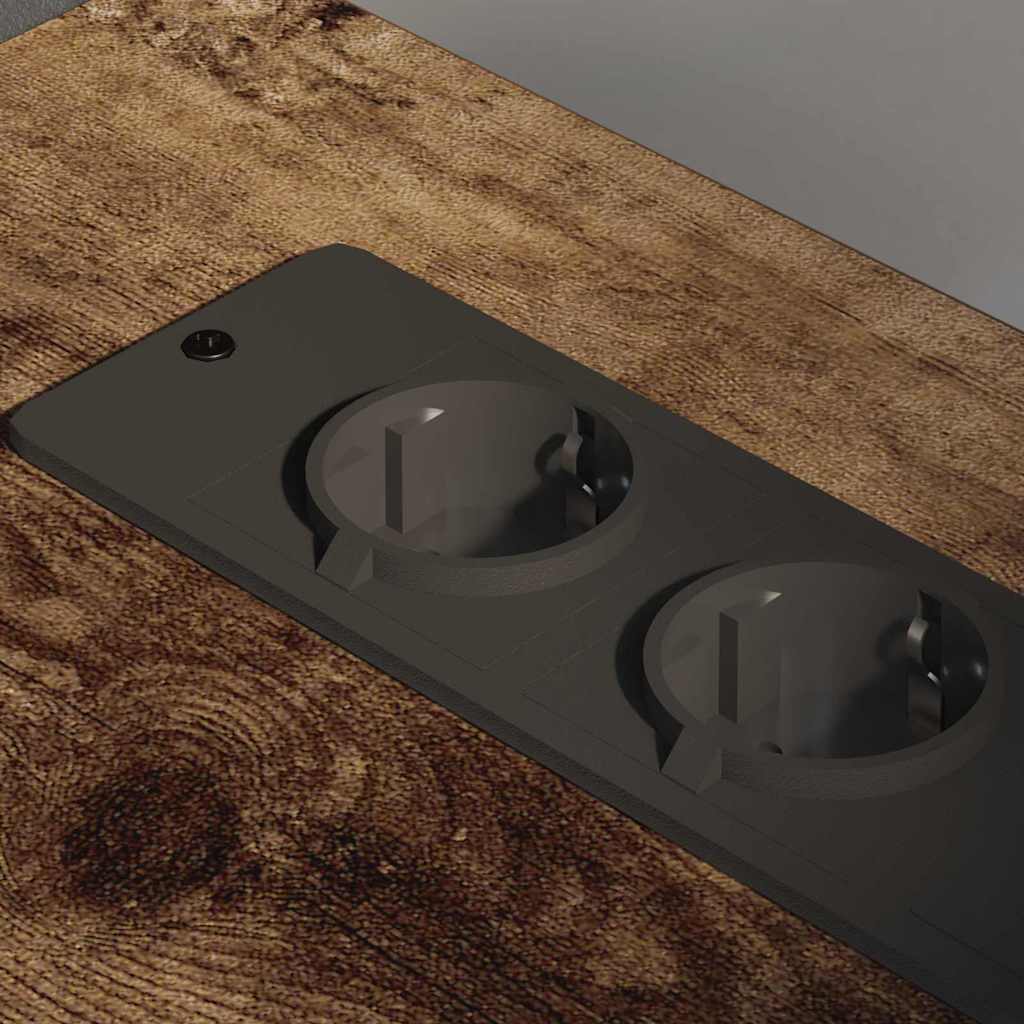 Schrank mit Ladestation Geräucherte Eiche 76 x 41 x 72 cm