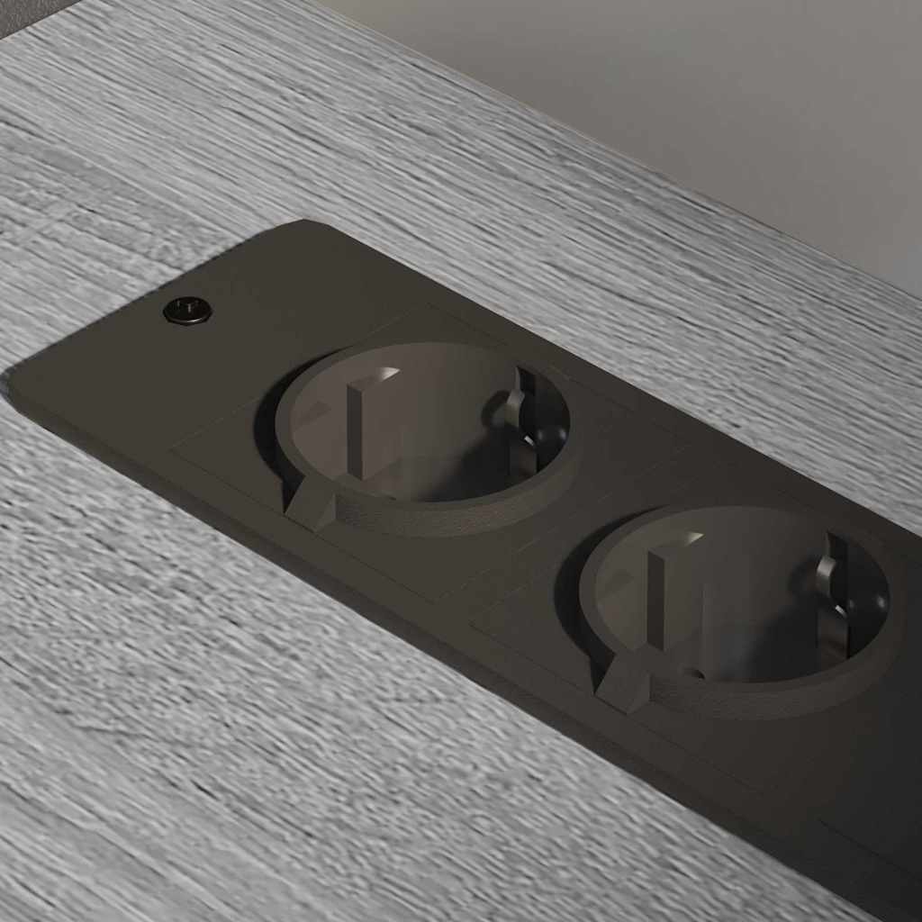 Schrank mit Ladestation Mit Rad Graues Sonoma 76 x 41 x 72 cm