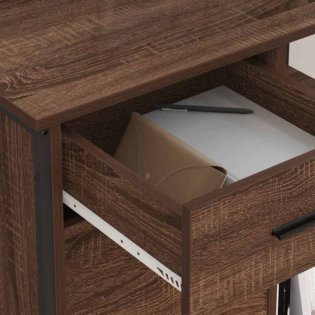 Schrank mit Ladestation Braun Eichen-Optik 76 x 41 x 72 cm