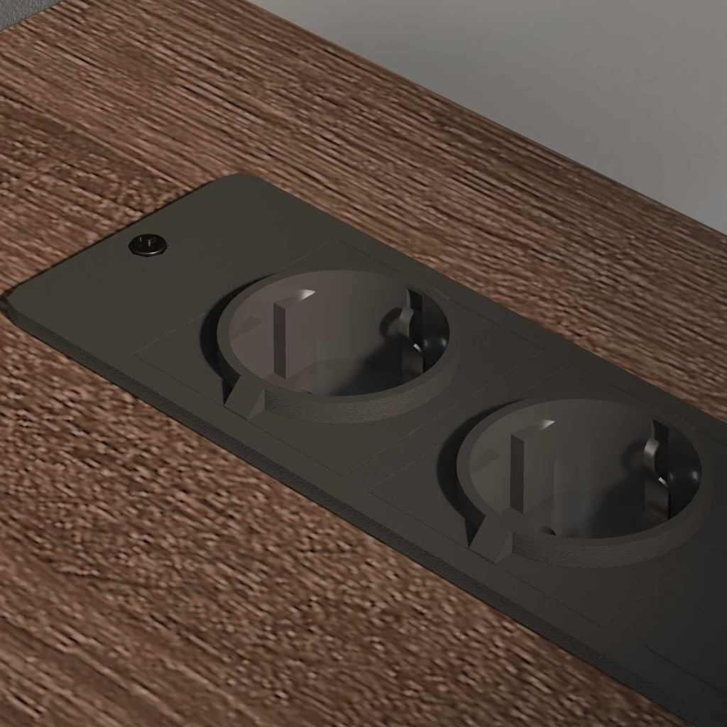 Schrank mit Ladestation Braun Eichen-Optik 76 x 41 x 72 cm