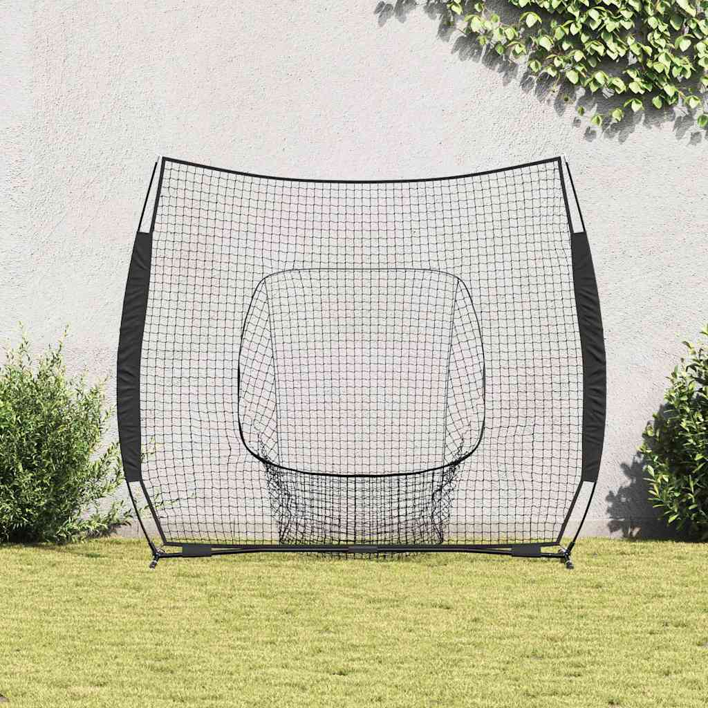 Baseball-Übungsnetz Schwarz 250 x 106 x 209 cm Polyester