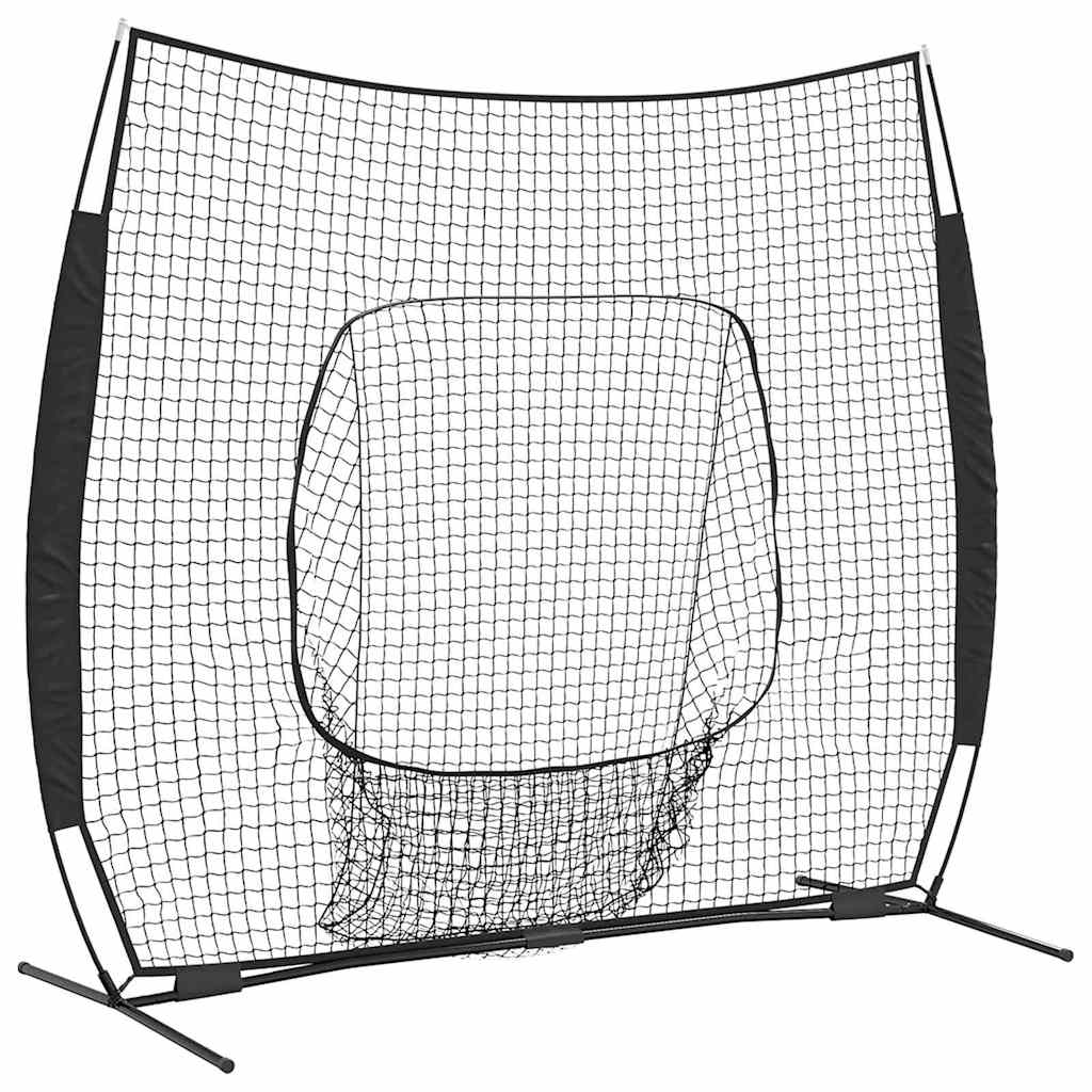 Baseball-Übungsnetz Schwarz 250 x 106 x 209 cm Polyester