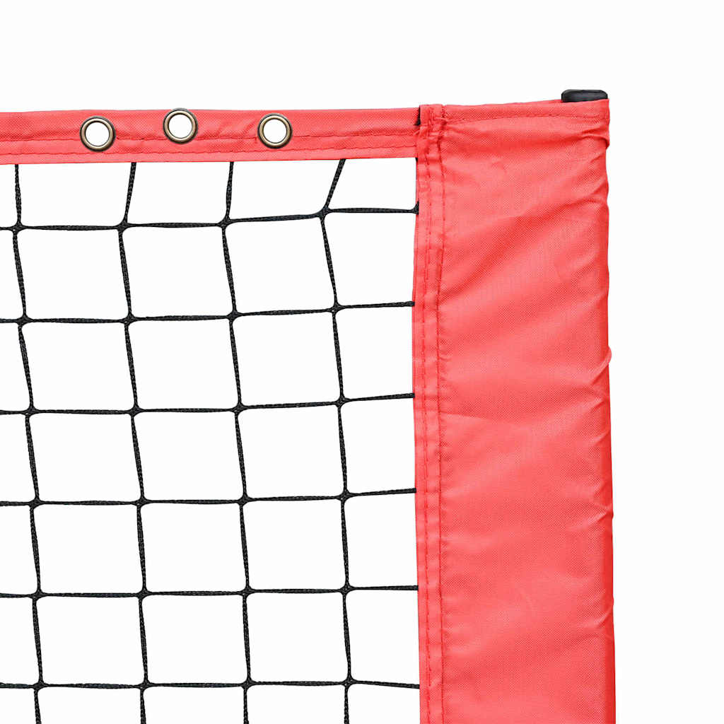 Tennisnetz Schwarz und Rot 595 x 90,5 x 87 cm Polyester
