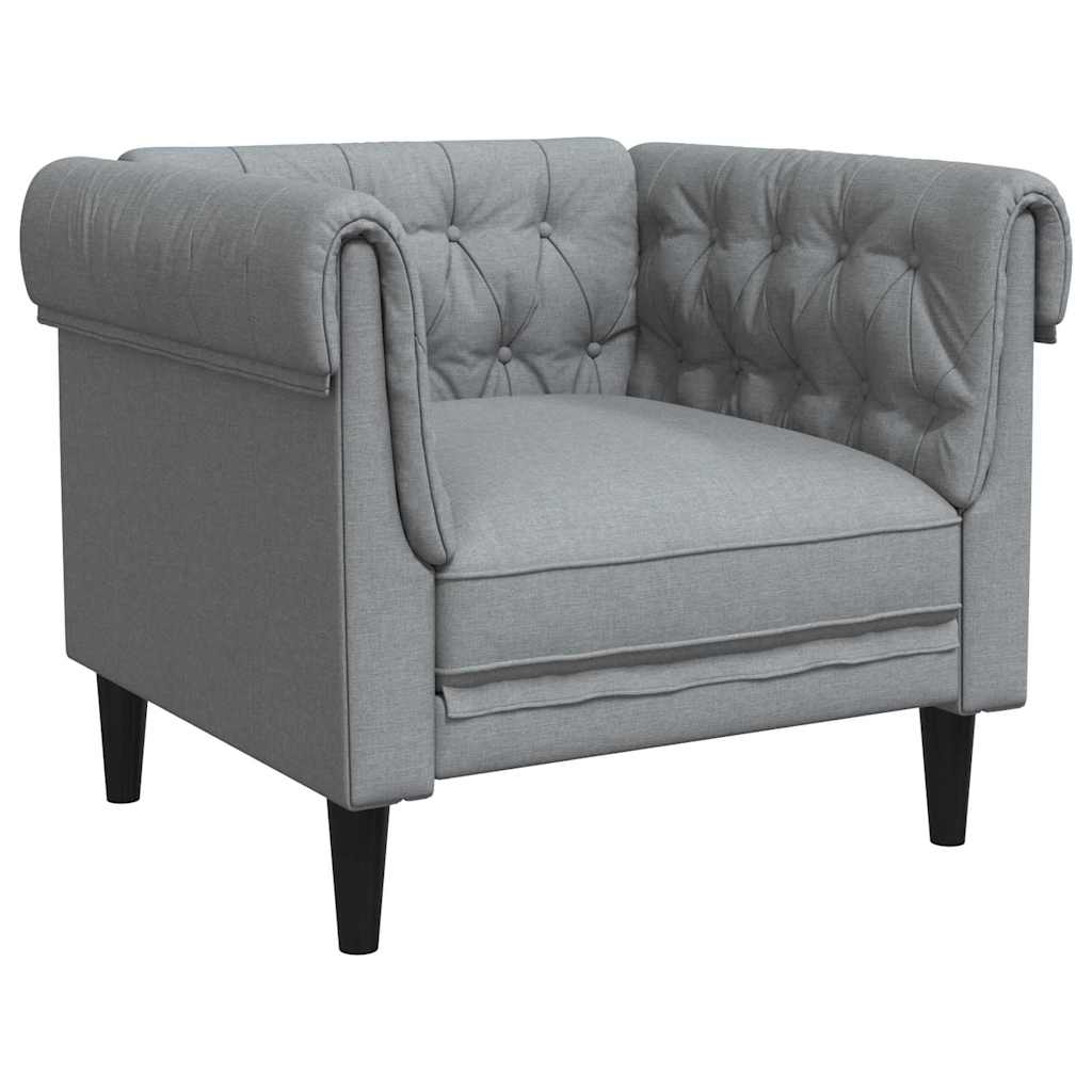 Sofa Hellgrau 78,5 x 74,5 x 74,5 cm Polyester
