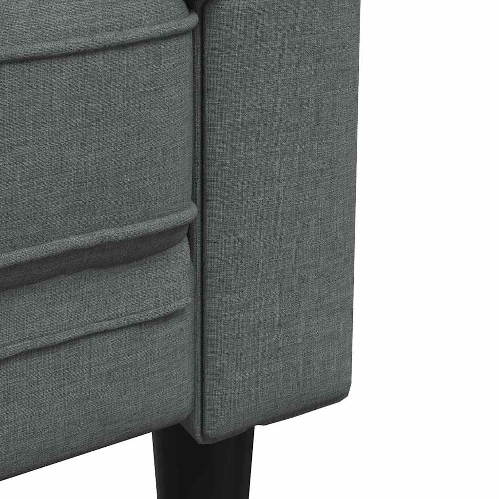 Sofa Dunkelgrau 78,5 x 74,5 x 74,5 cm Polyester