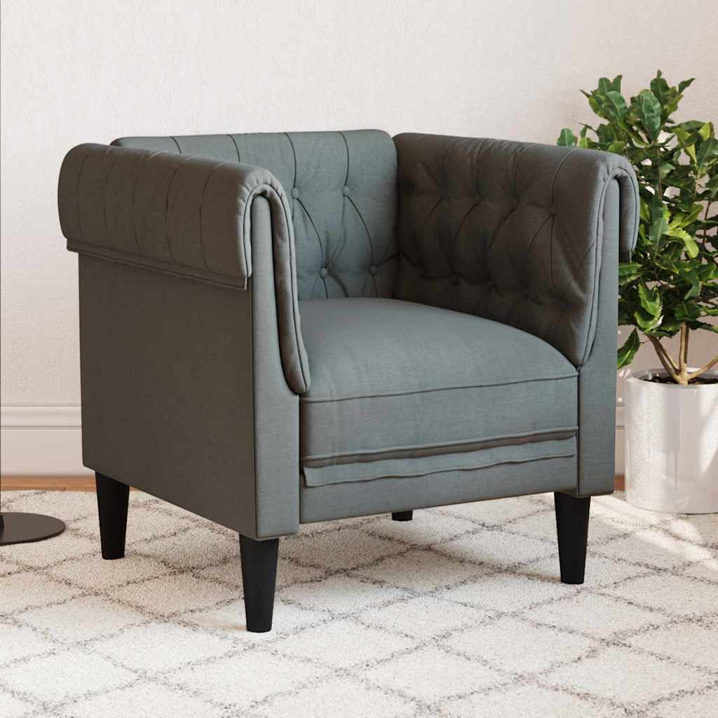 Sofa Dunkelgrau 78,5 x 74,5 x 74,5 cm Polyester