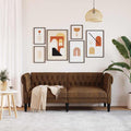 Sofa Braun 182,5 x 74,5 x 74,5 cm Polyester