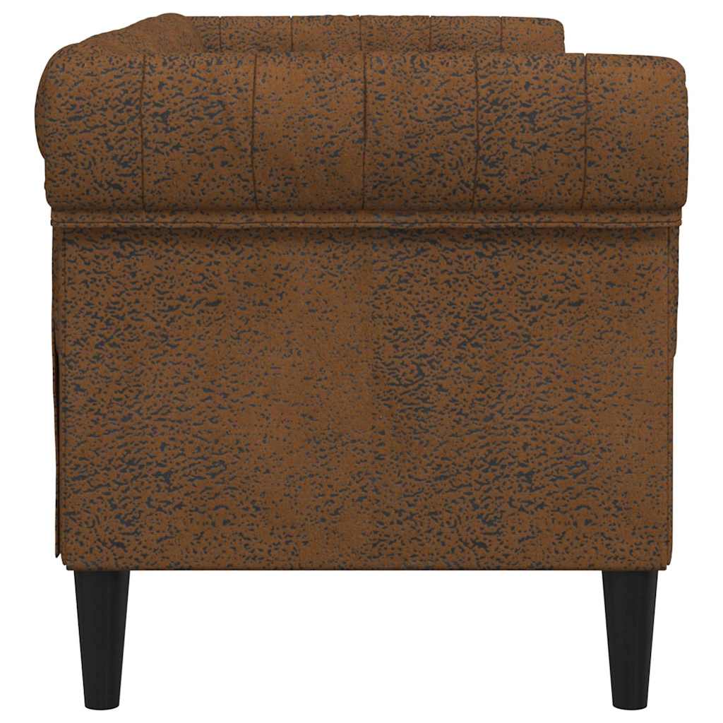 Sofa Braun 182,5 x 74,5 x 74,5 cm Polyester