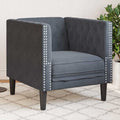 Sofa Dunkelgrau 74,5 x 71 x 70,5 cm Samt