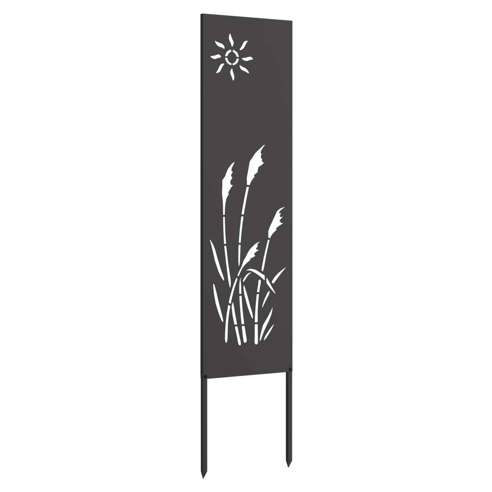 Garten Sichtschutz-Leinwand Schwarz 32 x 140 cm