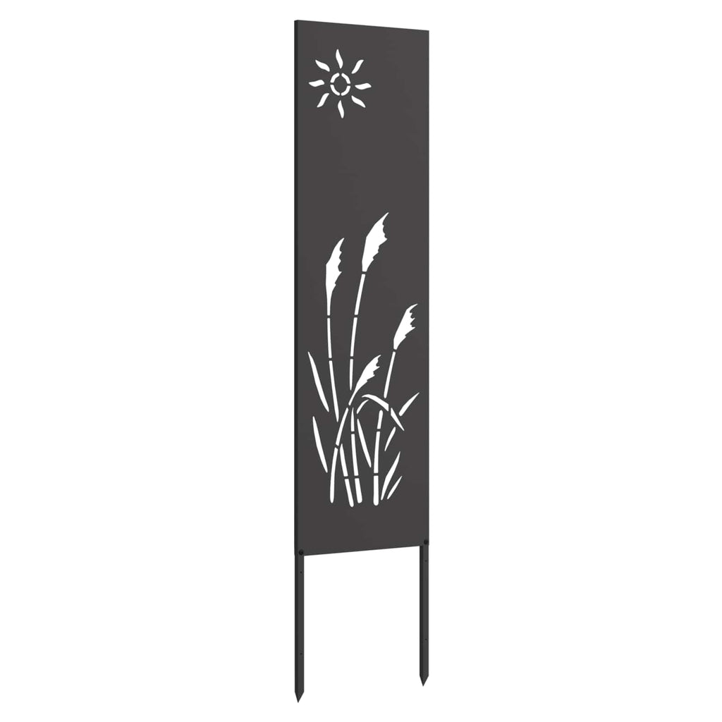 Garten Sichtschutz-Leinwand Schwarz 32 x 140 cm