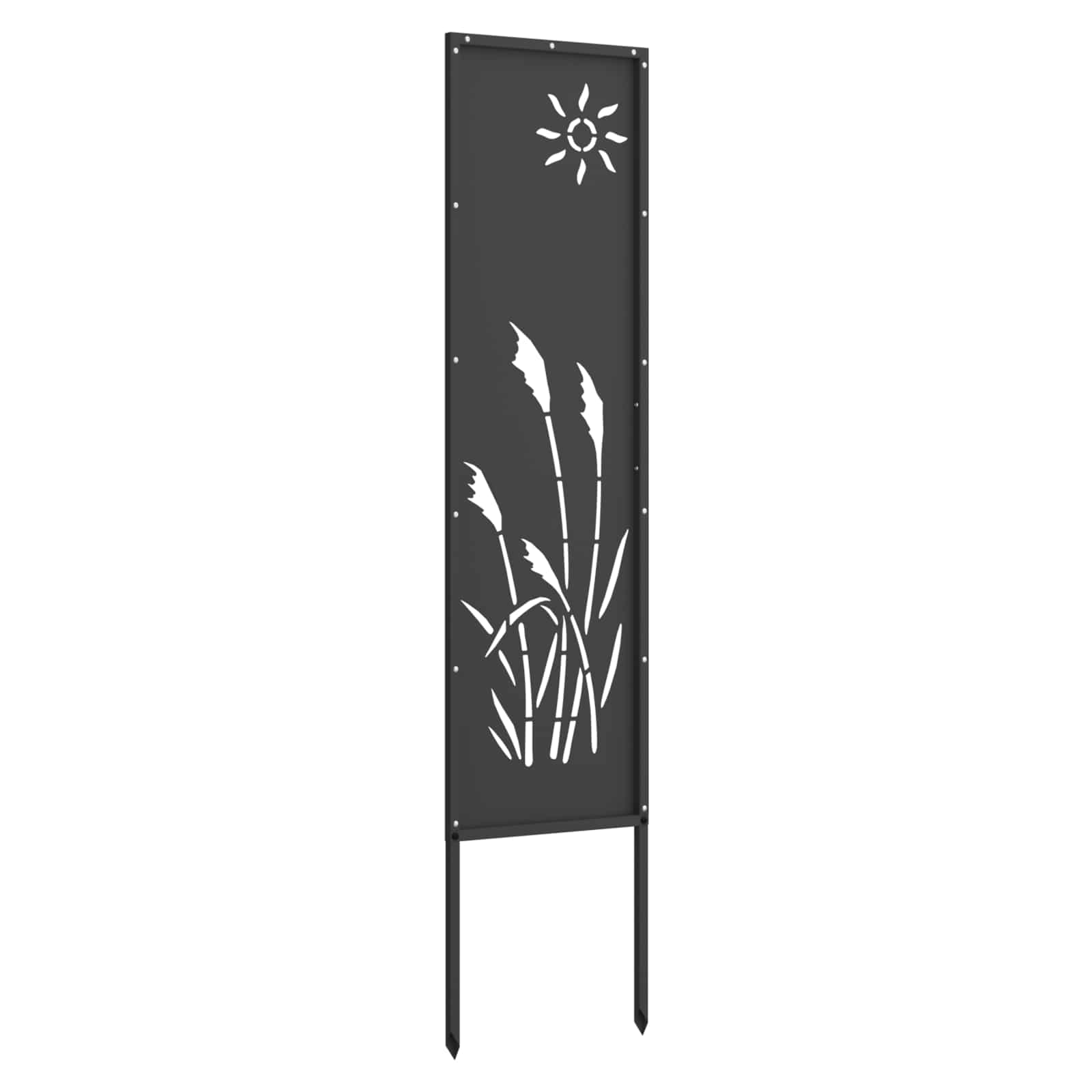 Garten Sichtschutz-Leinwand Schwarz 32 x 140 cm