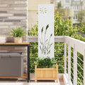 Garten Sichtschutz-Leinwand Weiß 32 x 140 cm