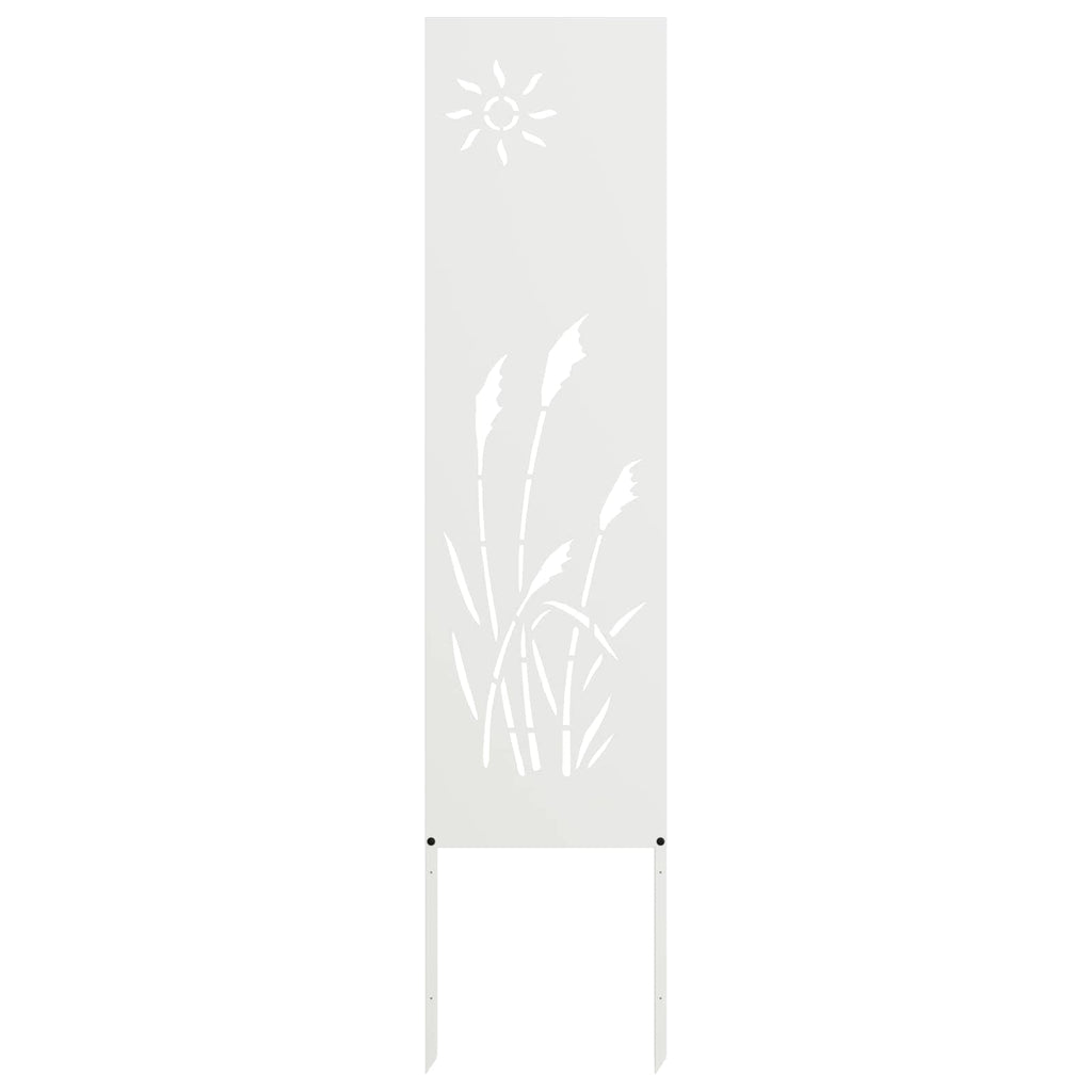 Garten Sichtschutz-Leinwand Weiß 32 x 140 cm