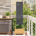 Garten Sichtschutz-Leinwand Anthrazit 32 x 140 cm