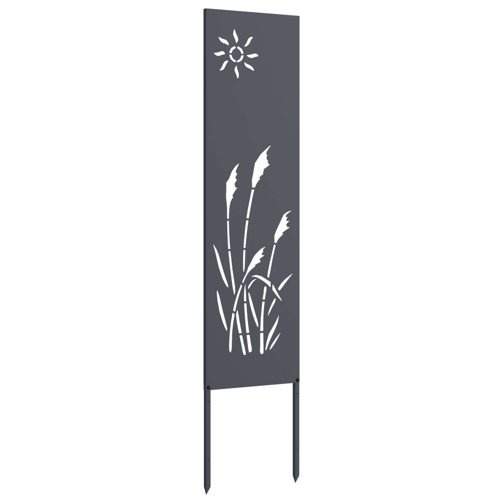 Garten Sichtschutz-Leinwand Anthrazit 32 x 140 cm