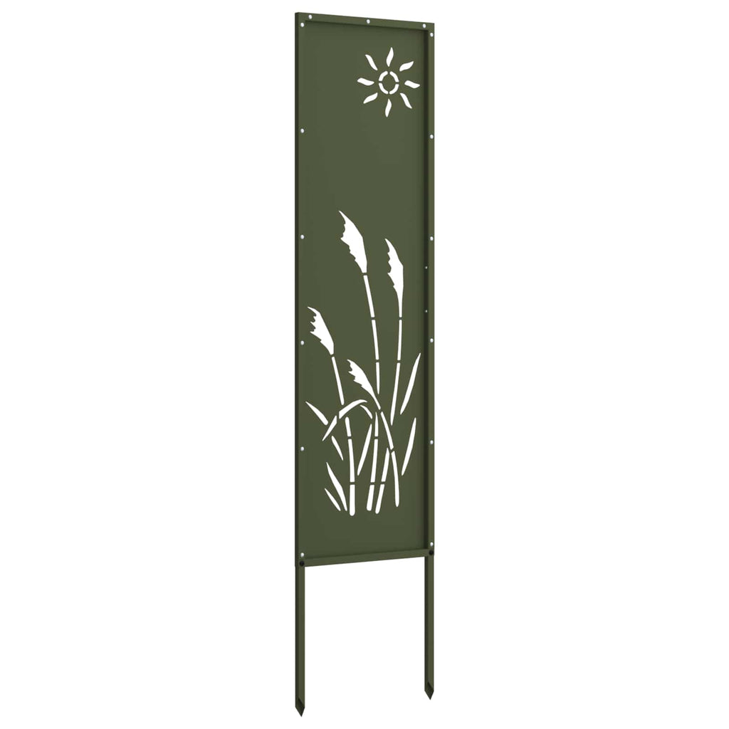 Garten Sichtschutz-Leinwand Olivgrün 32 x 140 cm