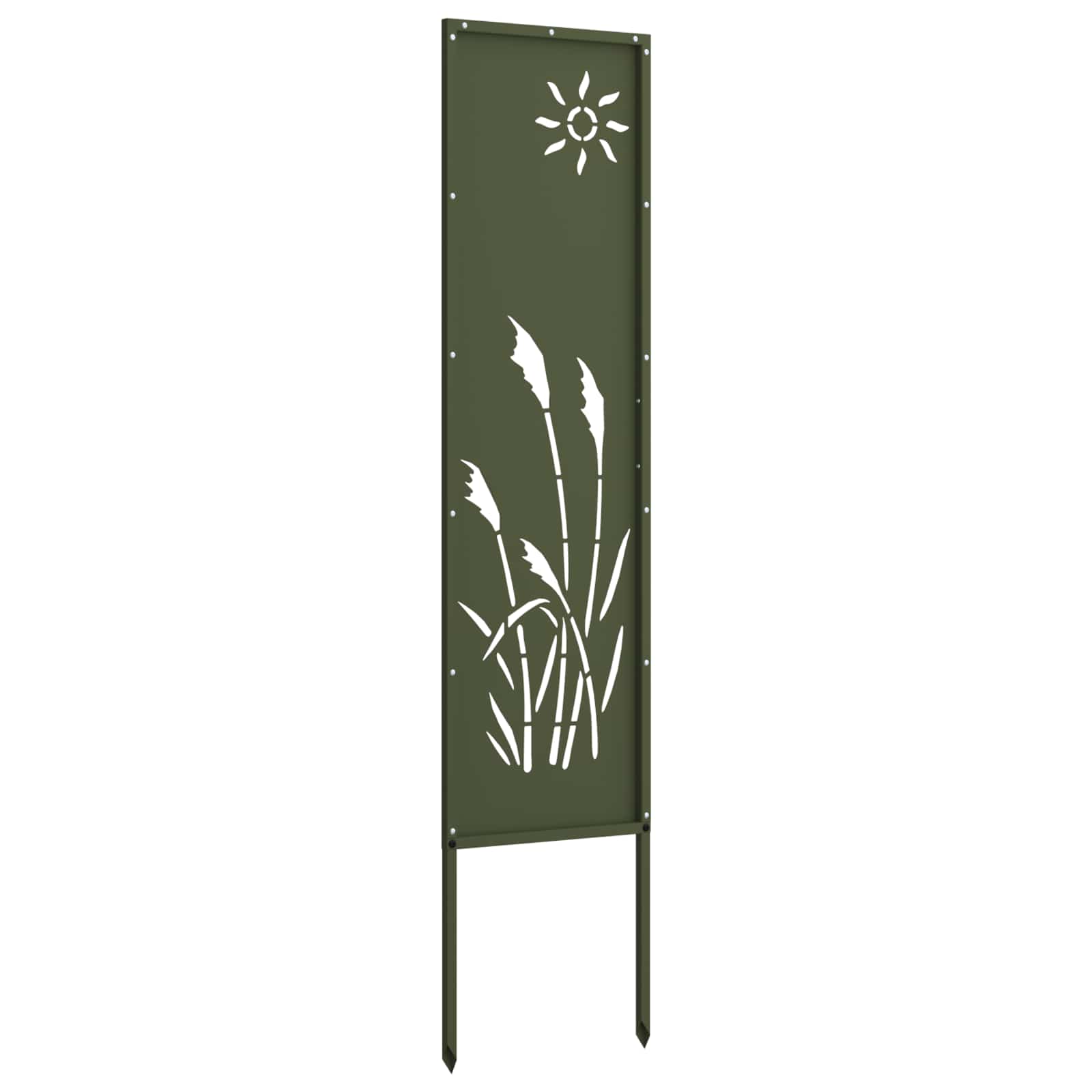 Garten Sichtschutz-Leinwand Olivgrün 32 x 140 cm