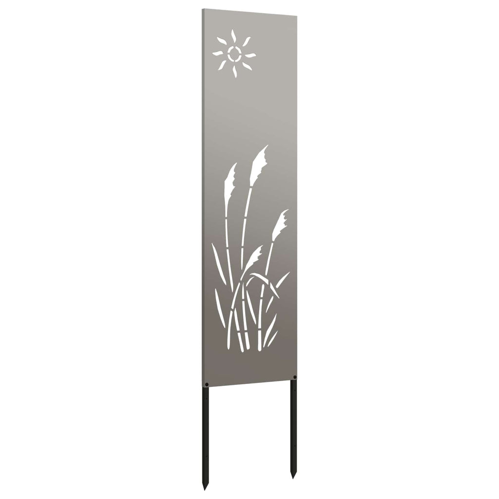 Garten Sichtschutz-Leinwand Rostig 32 x 140 cm Wetterfeststahl