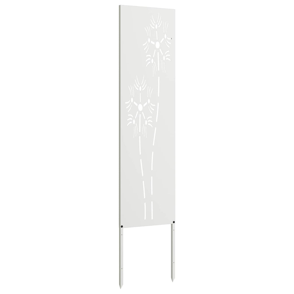 Garten Sichtschutz-Leinwand Weiß 32 x 140 cm