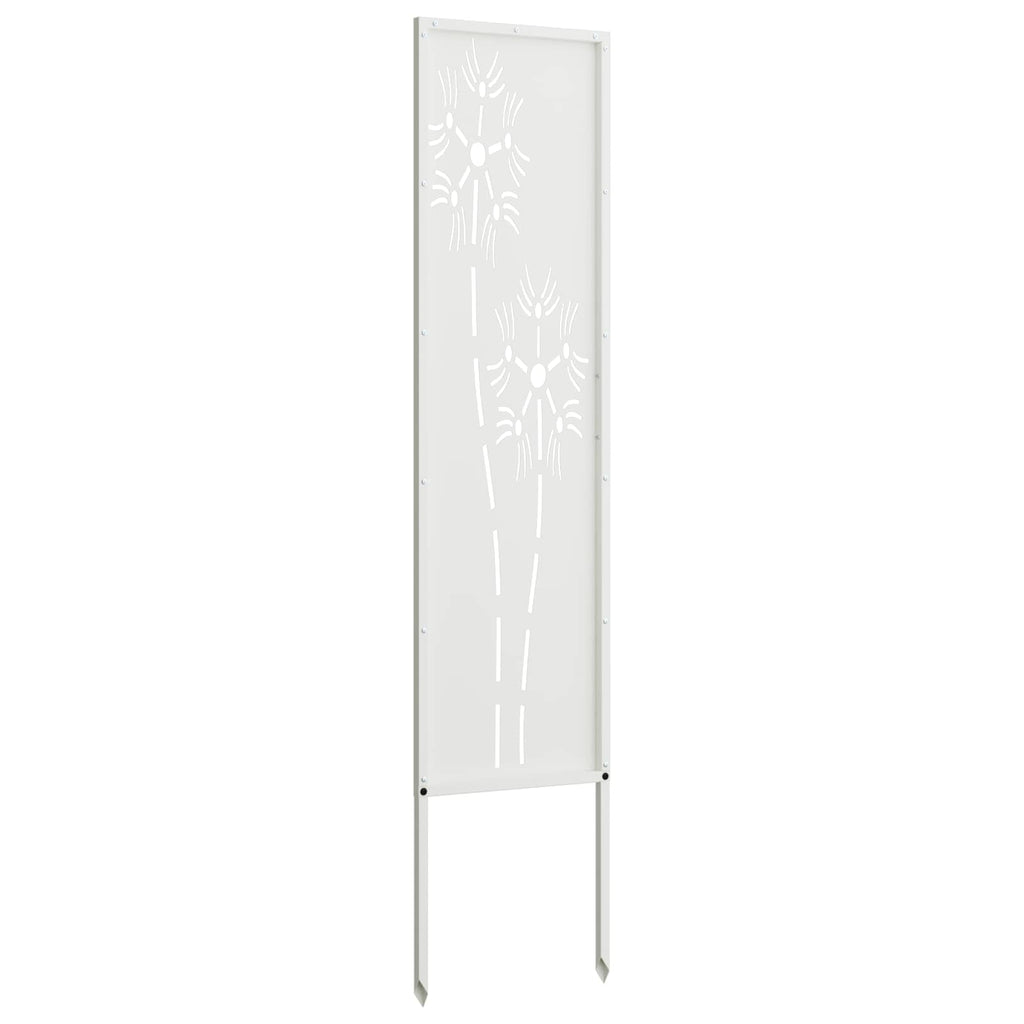 Garten Sichtschutz-Leinwand Weiß 32 x 140 cm