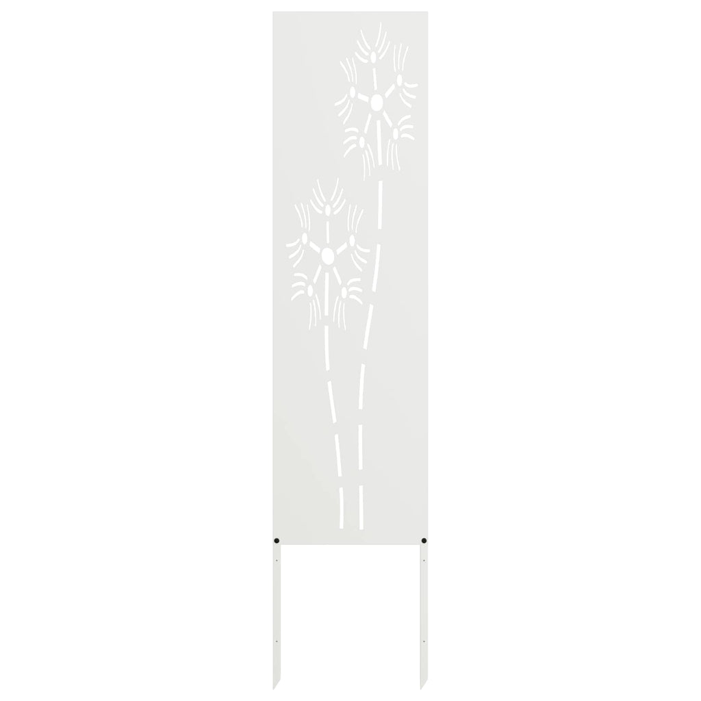 Garten Sichtschutz-Leinwand Weiß 32 x 140 cm