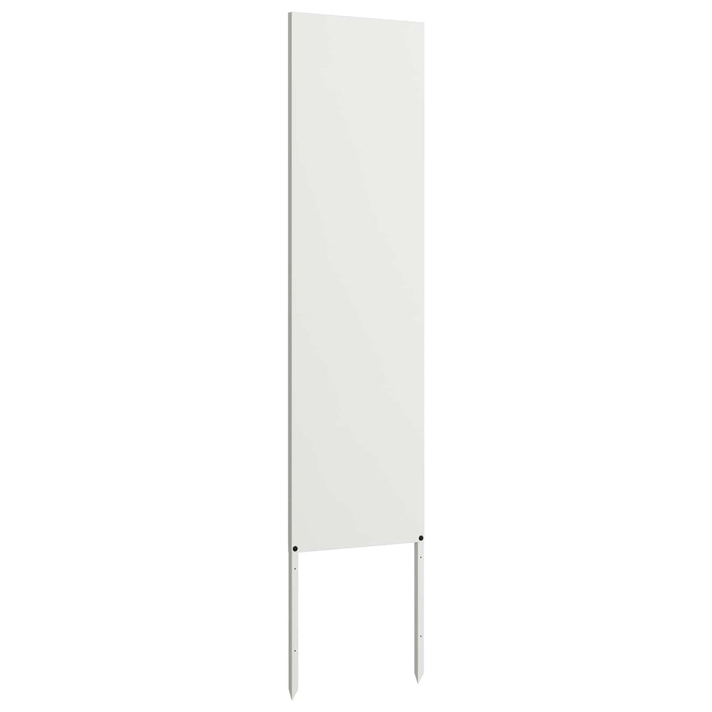 Garten Sichtschutz-Leinwand Weiß 32 x 140 cm