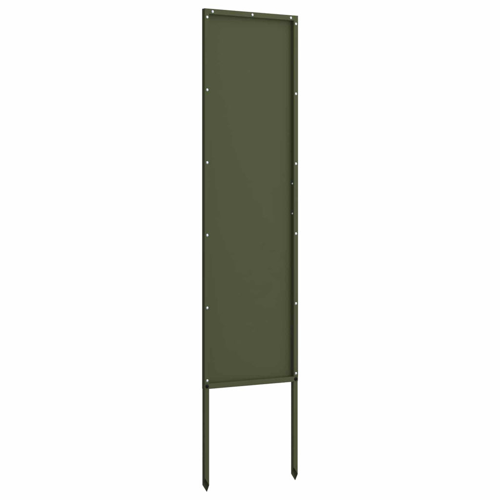 Garten Sichtschutz-Leinwand Olivgrün 32 x 140 cm