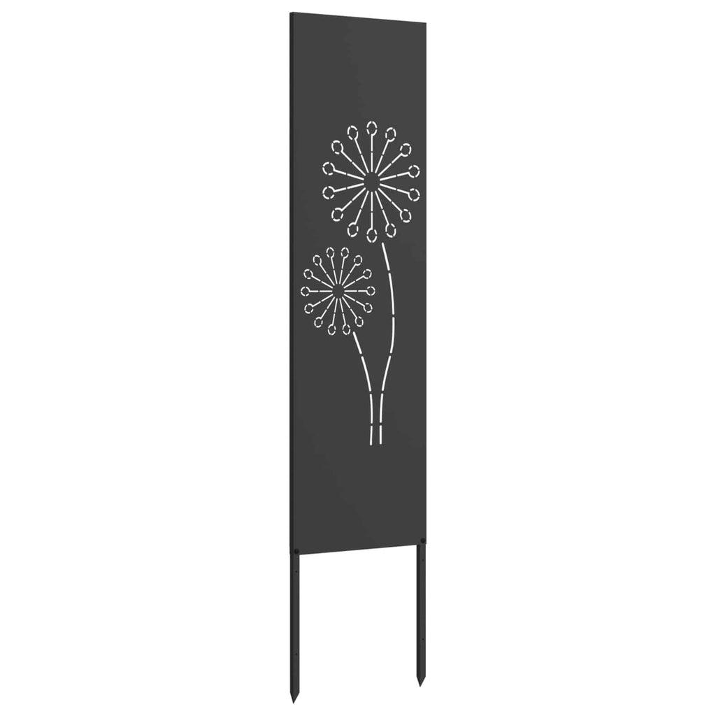 Garten Sichtschutz-Leinwand Schwarz 32 x 140 cm