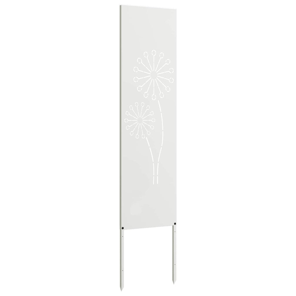 Garten Sichtschutz-Leinwand Weiß 32 x 140 cm