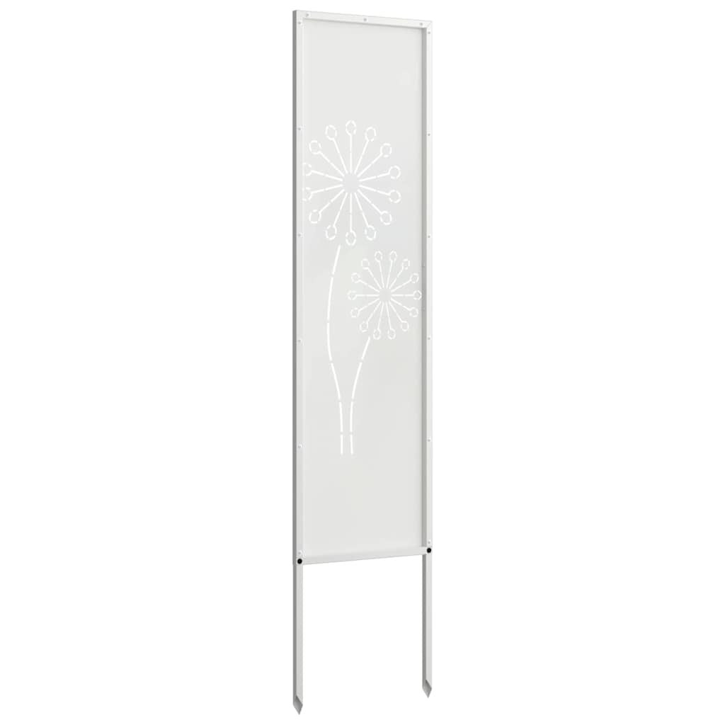 Garten Sichtschutz-Leinwand Weiß 32 x 140 cm