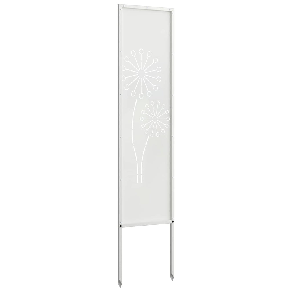 Garten Sichtschutz-Leinwand Weiß 32 x 140 cm
