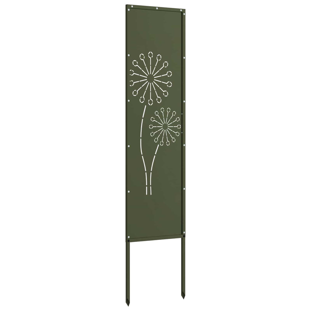 Garten Sichtschutz-Leinwand Olivgrün 32 x 140 cm