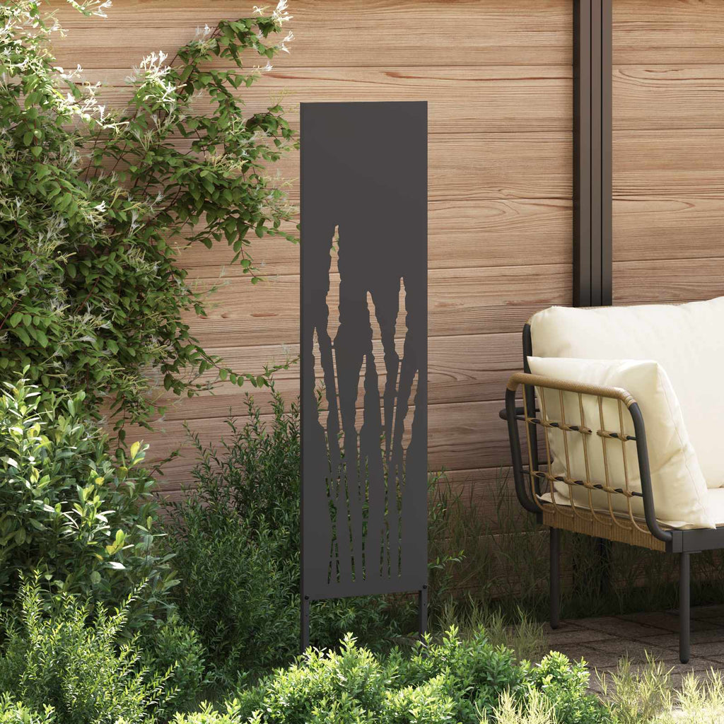 Garten Sichtschutz-Leinwand Schwarz 32 x 140 cm