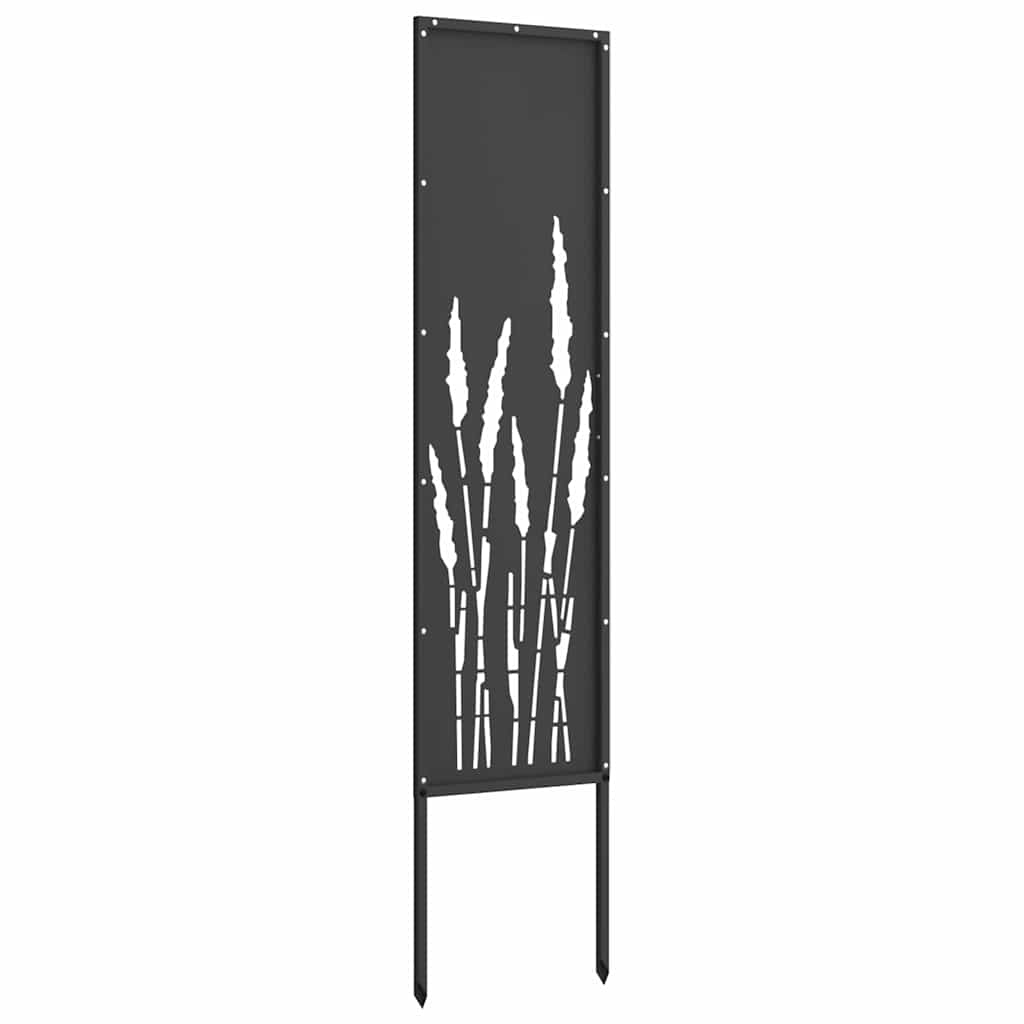 Garten Sichtschutz-Leinwand Schwarz 32 x 140 cm