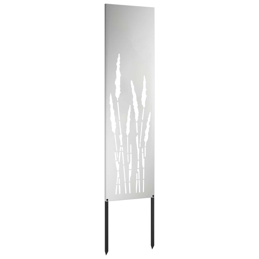 Garten Sichtschutz-Leinwand Silber 32 x 140 cm Verzinkter Stahl