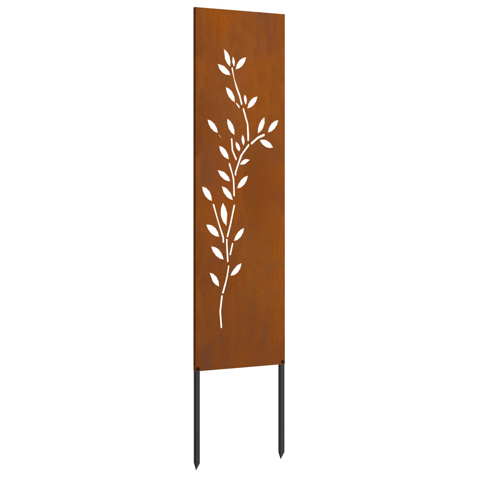 Garten Sichtschutz-Leinwand Rostig 32 x 140 cm Wetterfeststahl