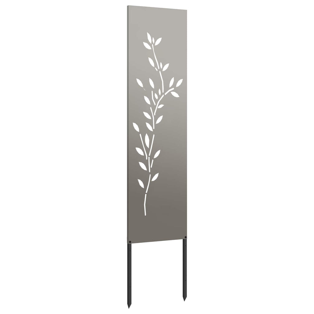 Garten Sichtschutz-Leinwand Rostig 32 x 140 cm Wetterfeststahl