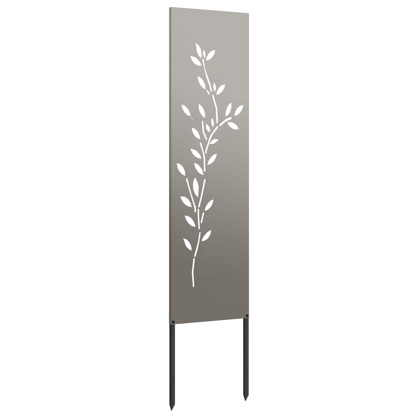 Garten Sichtschutz-Leinwand Rostig 32 x 140 cm Wetterfeststahl