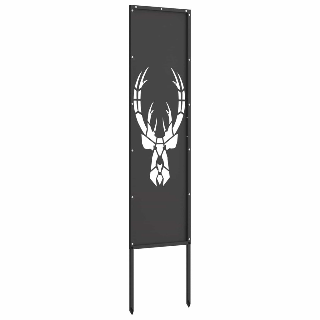Garten Sichtschutz-Leinwand Tiermuster Schwarz 32 x 140 cm