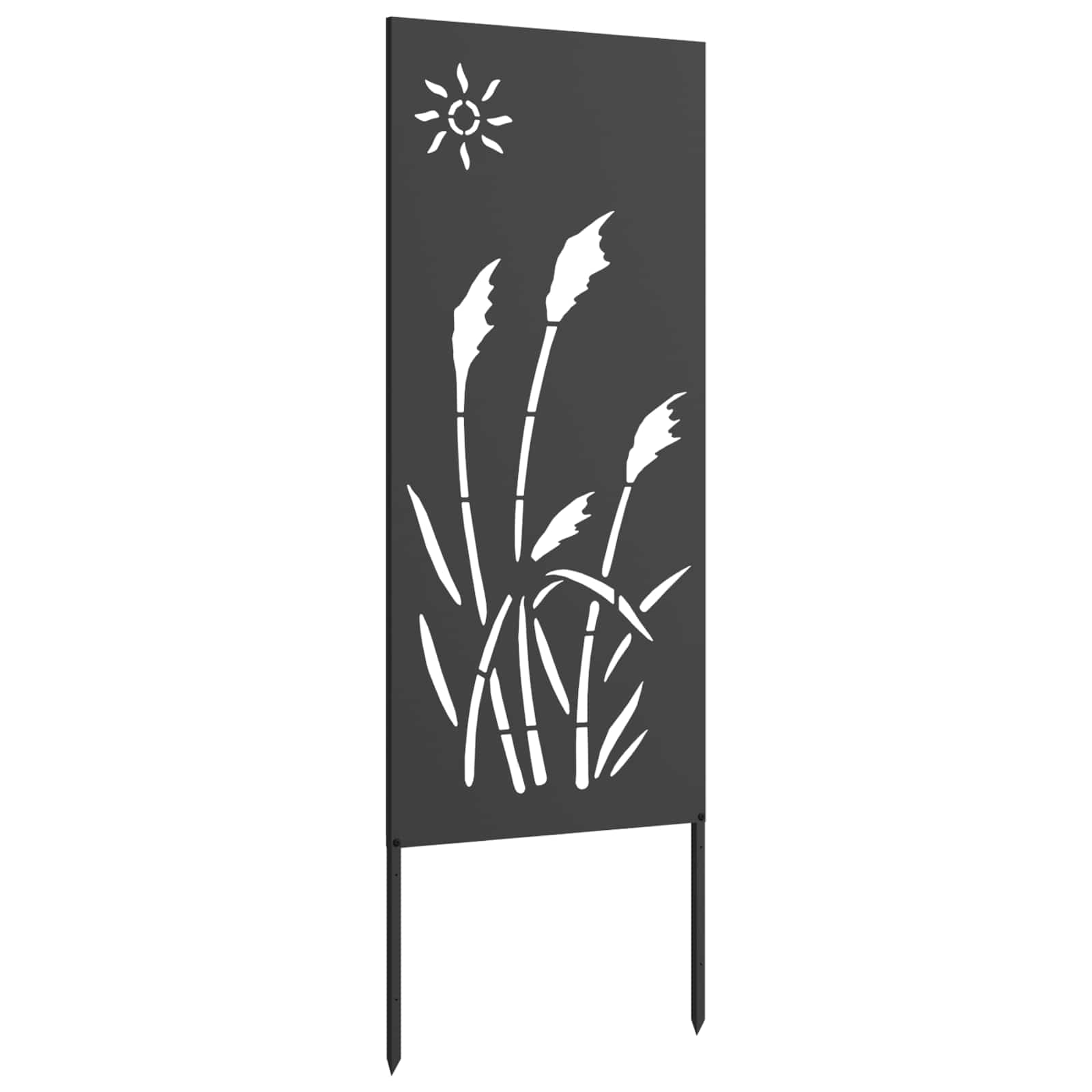 Garten Sichtschutz-Leinwand Schwarz 50 x 140 cm