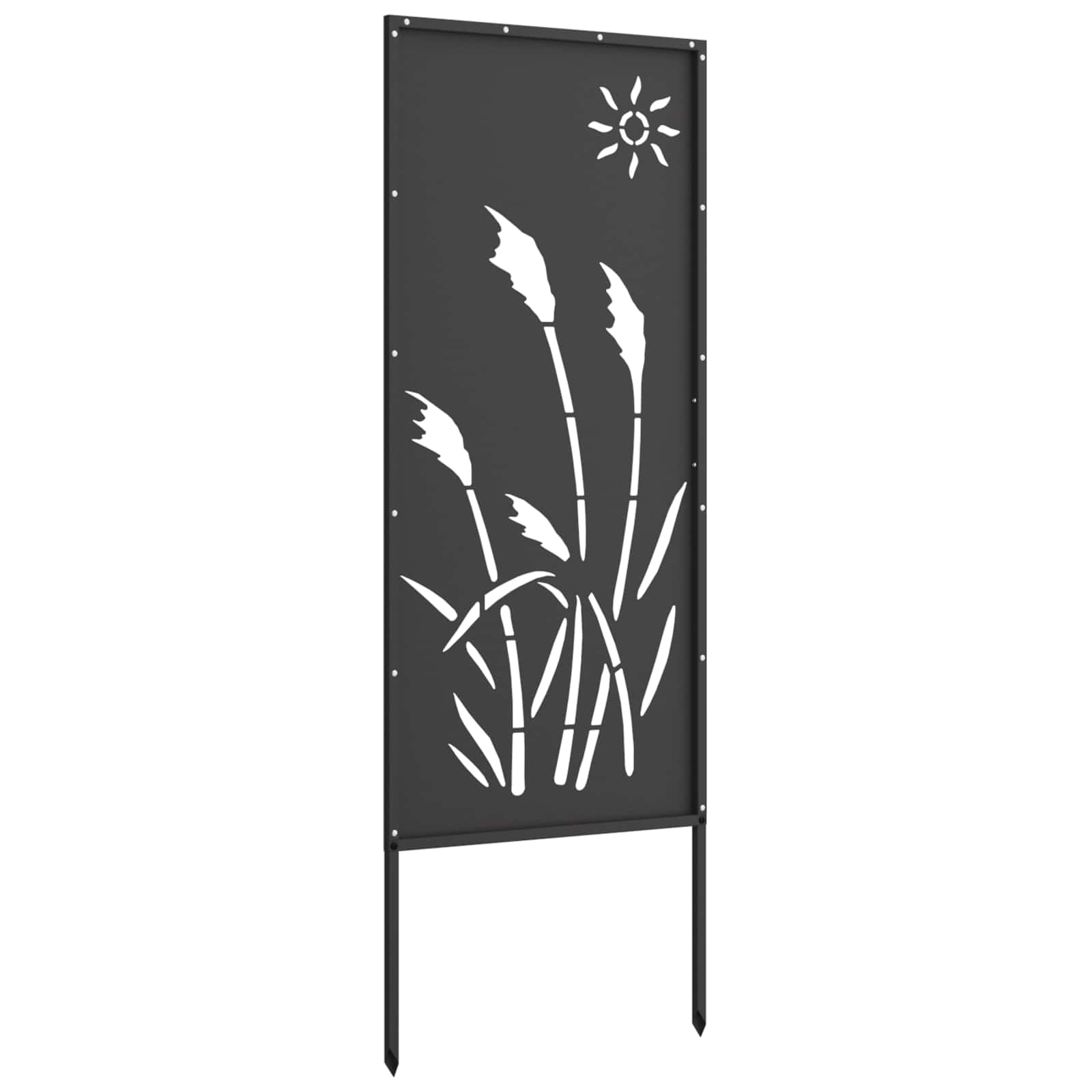 Garten Sichtschutz-Leinwand Schwarz 50 x 140 cm