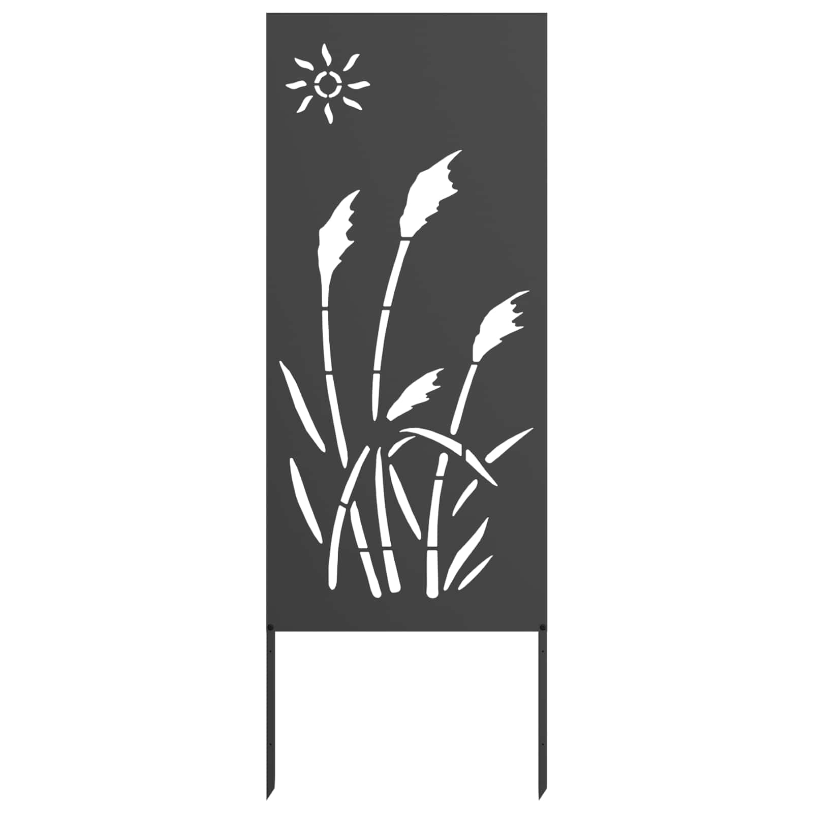 Garten Sichtschutz-Leinwand Schwarz 50 x 140 cm