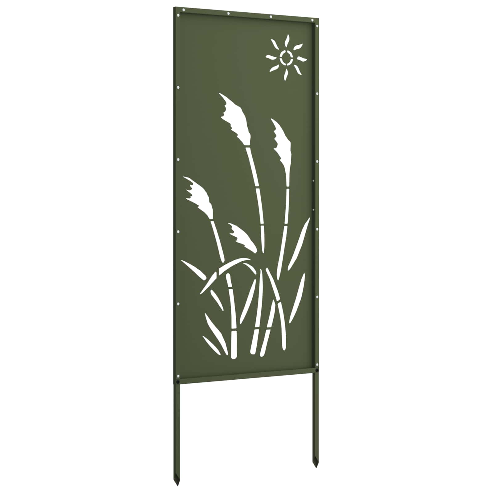 Garten Sichtschutz-Leinwand Olivgrün 50 x 140 cm