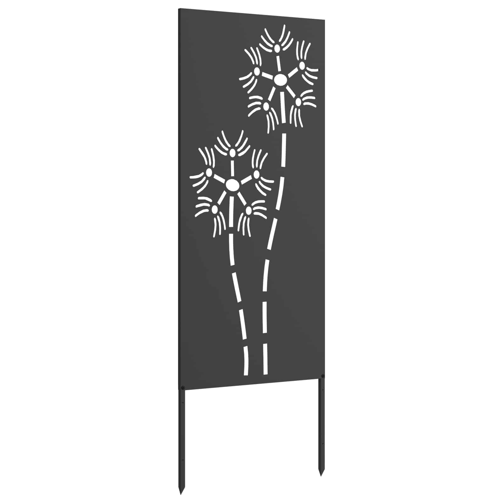 Garten Sichtschutz-Leinwand Schwarz 50 x 140 cm