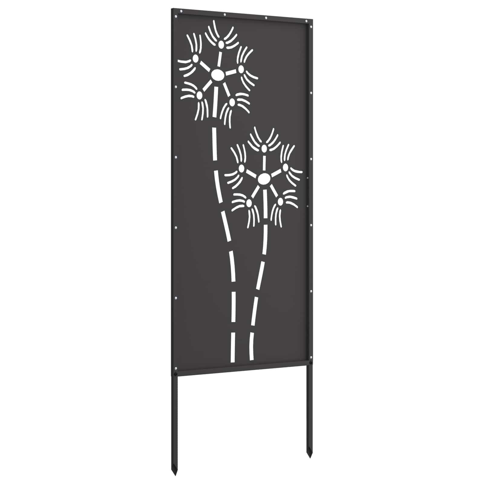 Garten Sichtschutz-Leinwand Schwarz 50 x 140 cm
