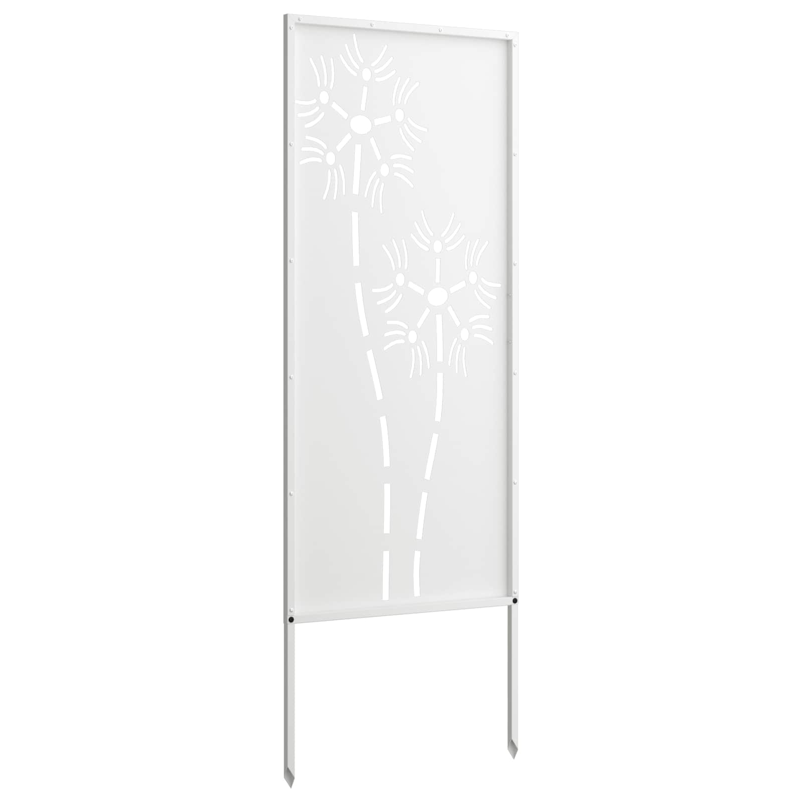 Garten Sichtschutz-Leinwand Weiß 50 x 140 cm